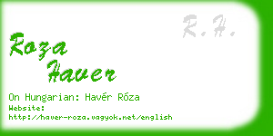 roza haver business card