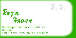 roza haver business card